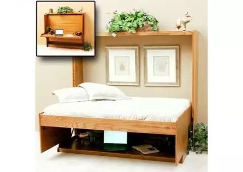 Desk Wallbed from Wallbeds n' More EXCELLENT, full/double